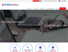 Tablet Screenshot of biz-metricpartners.com